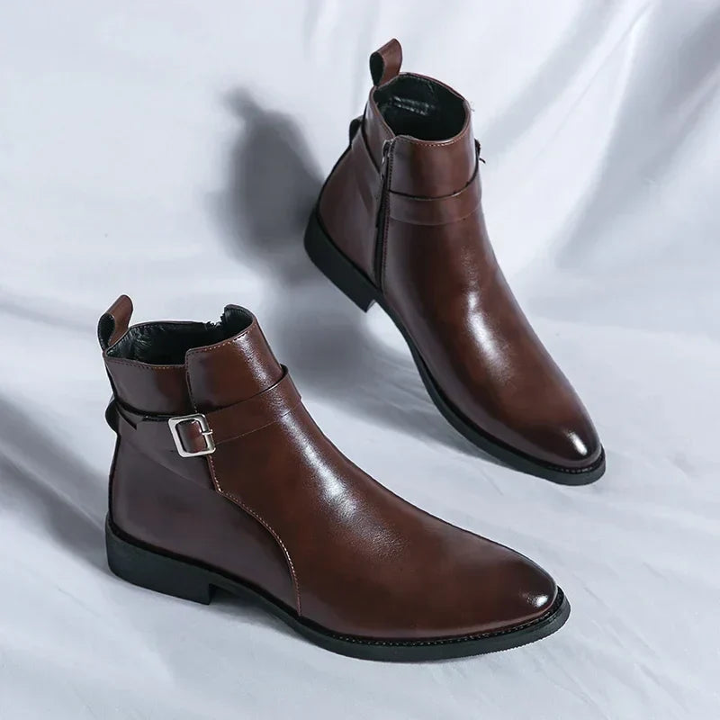 Jaxon - Classic Chelsea Boots with Side Zipper