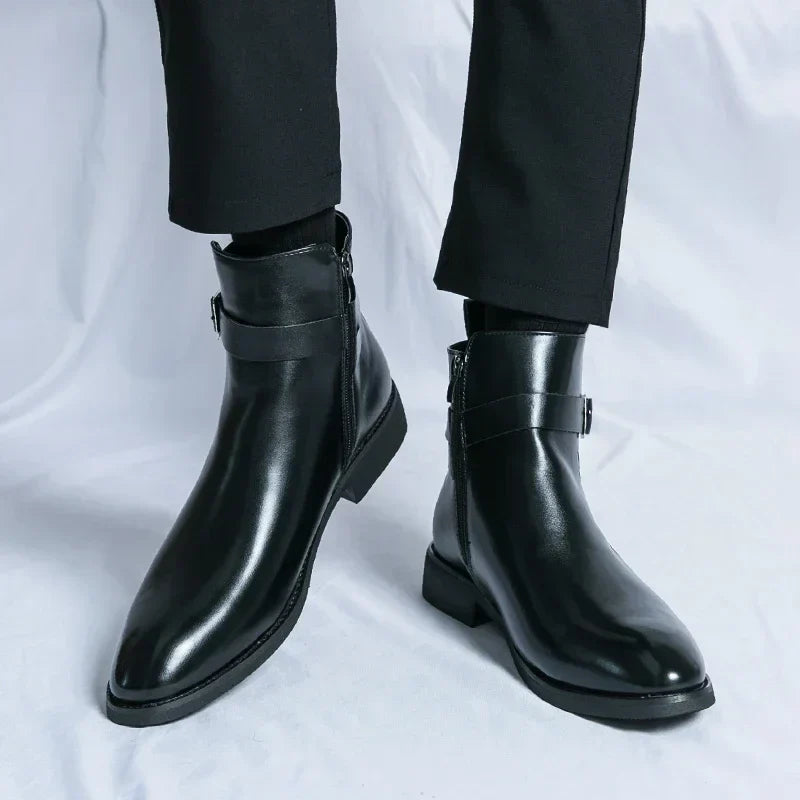 Jaxon - Classic Chelsea Boots with Side Zipper
