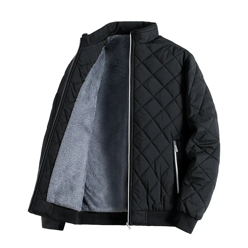 Victor - Quilted Jacket Regular Length Zippered Pockets