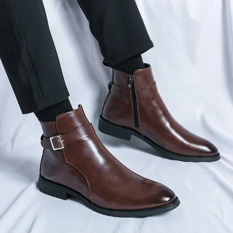 Jaxon - Classic Chelsea Boots with Side Zipper