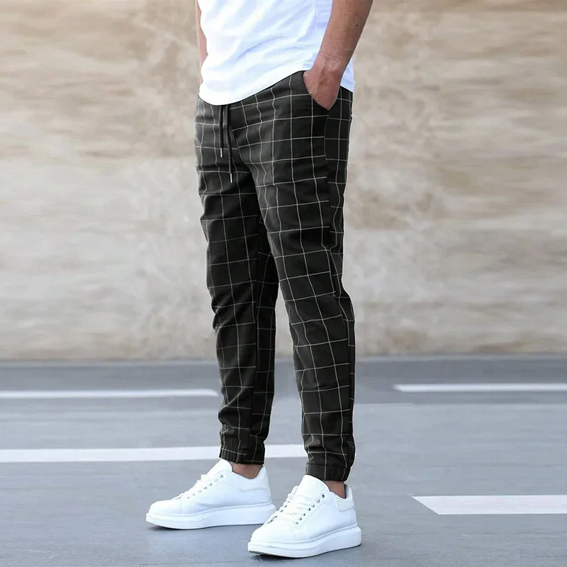 Rafael - Checkered Jogger Pants Tapered Fit