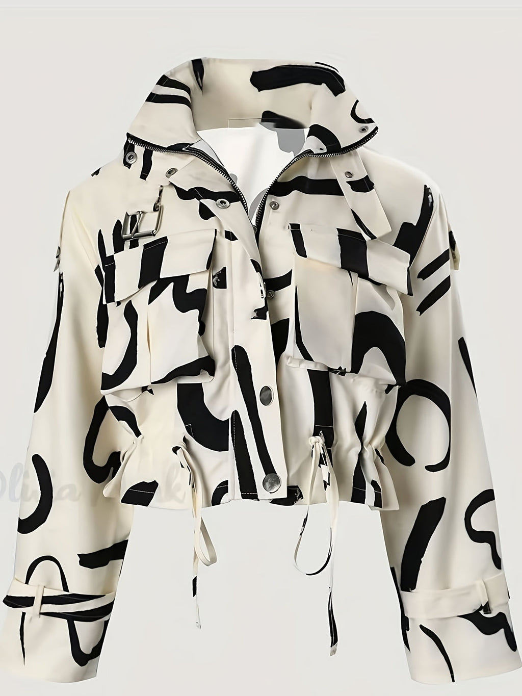 Oriana - Stand-Up Collar Short Jacket