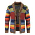 Sterling - Colorblock Lapel Sweater Jacket Regular Fit