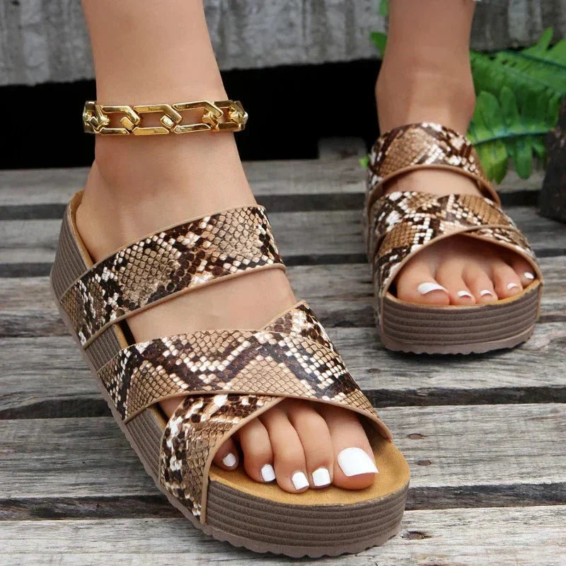 Maribel – Braided Strap Platform Sandals