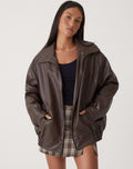 Cosima - Oversized Bomber Jacket Minimalist Style