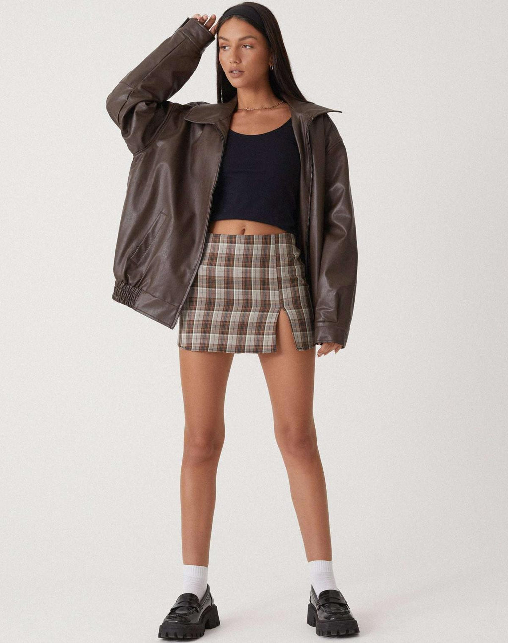 Cosima - Oversized Bomber Jacket Minimalist Style