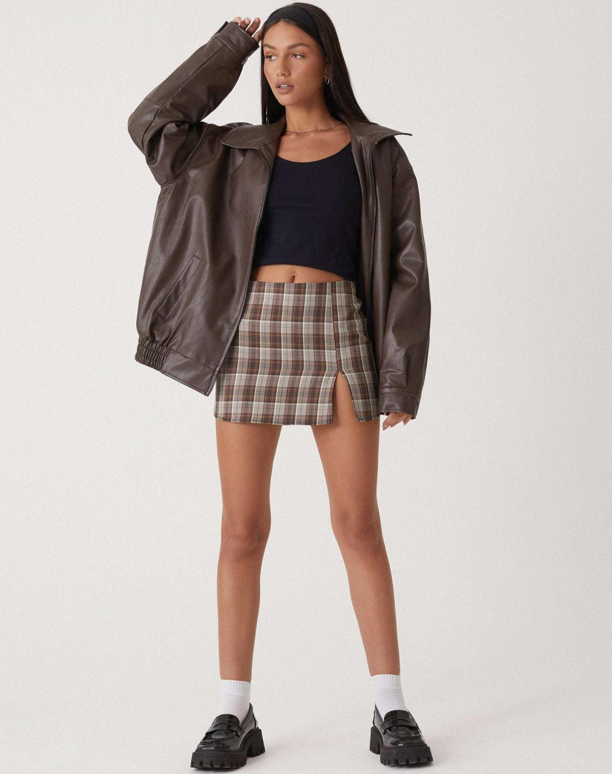 Cosima - Oversized Bomber Jacket Minimalist Style